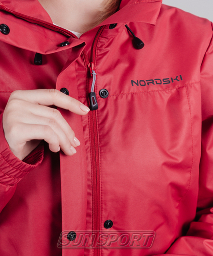Куртка Ветрозащитная NordSki W Storm женская красный (фото, вид 7)