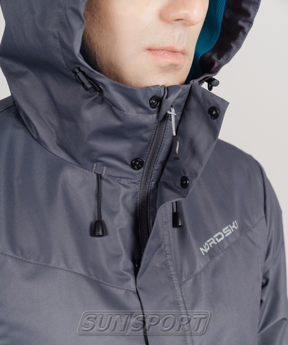 Куртка Ветрозащитная NordSki M Storm мужская серый (фото, вид 4)