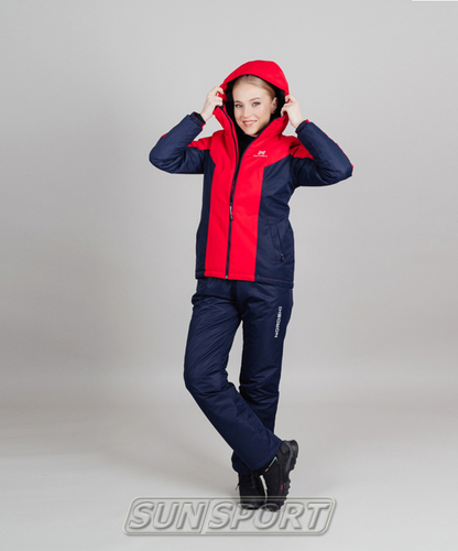 Утепленная куртка NordSki W Base женская красн/т.синий (вид 5) Утепленная куртка NordSki W Base женская красн/т.синий (фото, вид 5)