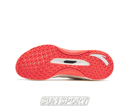 Кроссовки беговые Anta W A-Tron 3.0 Lite бел/оранжевый (вид 3) Кроссовки беговые Anta W A-Tron 3.0 Lite бел/оранжевый (фото, вид 3)