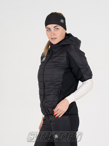 Жилет лыжный Noname Ski 24 женский черный с капюшоном (вид 1) Жилет лыжный Noname Ski 24 женский черный с капюшоном (фото, вид 1)