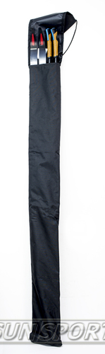 Чехол для лыж SN на 1 пару 140-160см черный (вид 2) Чехол для лыж SN на 1 пару 140-160см черный (фото, вид 2)