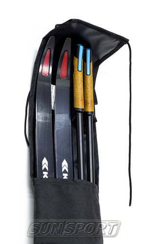 Чехол для лыж SN на 1 пару 140-160см черный (вид 3) Чехол для лыж SN на 1 пару 140-160см черный (фото, вид 3)