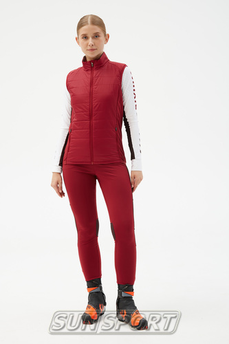 Жилет лыжный Bivium W Комфорт 2.0 бордовый (вид 1) Жилет лыжный Bivium W Комфорт 2.0 бордовый (фото, вид 1)