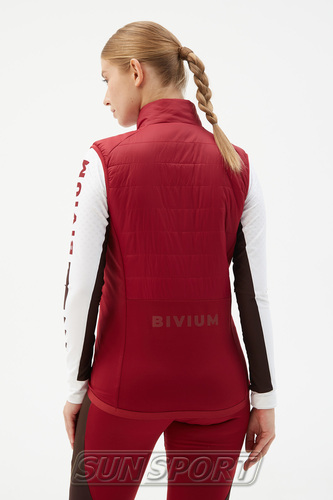 Жилет лыжный Bivium W Комфорт 2.0 бордовый (вид 4) Жилет лыжный Bivium W Комфорт 2.0 бордовый (фото, вид 4)