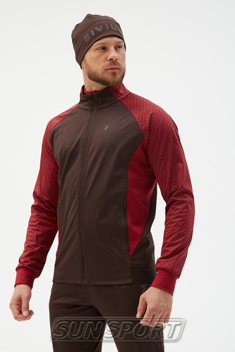 Разминочная куртка Bivium M Баланс 2.0 бордо/коричневый (вид 3) Разминочная куртка Bivium M Баланс 2.0 бордо/коричневый (фото, вид 3)