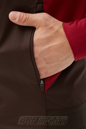 Разминочная куртка Bivium M Баланс 2.0 бордо/коричневый (вид 5) Разминочная куртка Bivium M Баланс 2.0 бордо/коричневый (фото, вид 5)