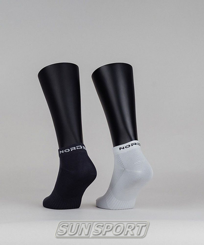 Носки (комплект) NordSki Run серый/белый (вид 3) Носки (комплект) NordSki Run серый/белый (фото, вид 3)