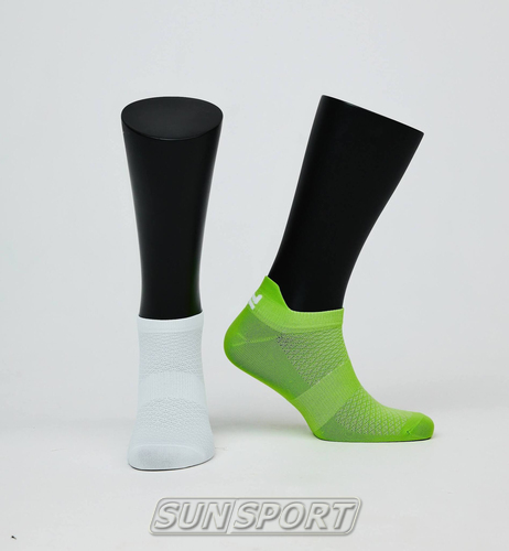Носки (комплект) беговые NordSki Race белый/лайм (вид 2) Носки (комплект) беговые NordSki Race белый/лайм (фото, вид 2)