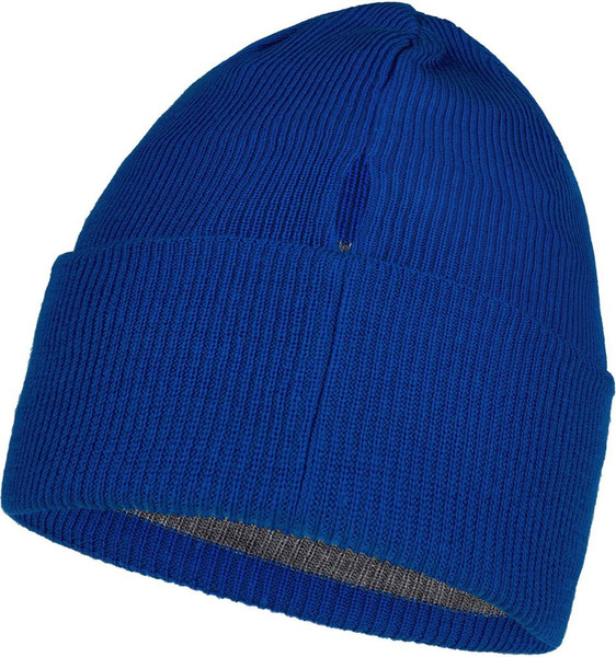  Buff Crossknit Hat Solid Azure Blue (,  4)