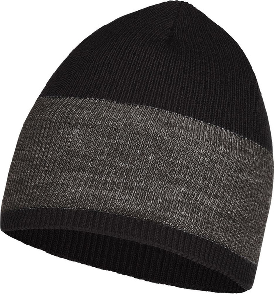  Buff Crossknit Hat Solid Black (,  3)