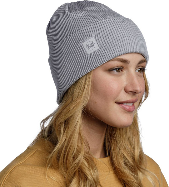  Buff Crossknit Hat Solid Light Grey (,  2)