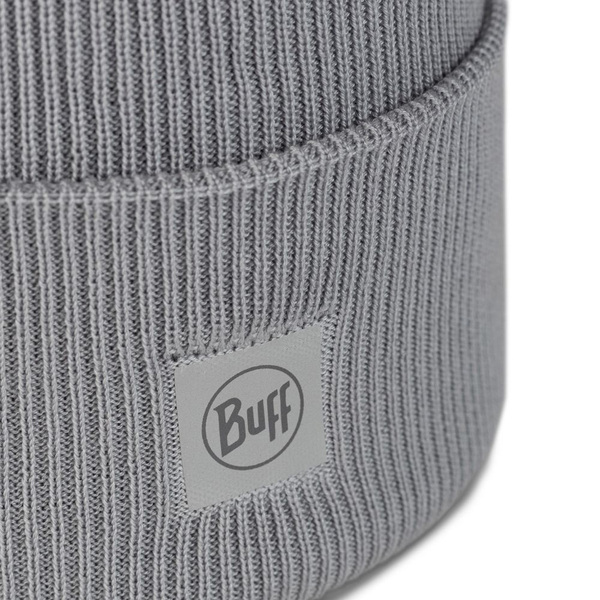  Buff Crossknit Hat Solid Light Grey (,  4)