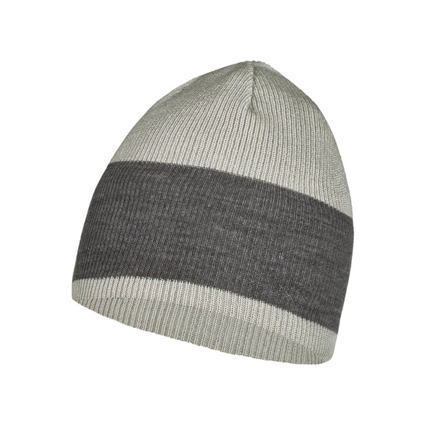  Buff Crossknit Hat Solid Light Grey (,  6)