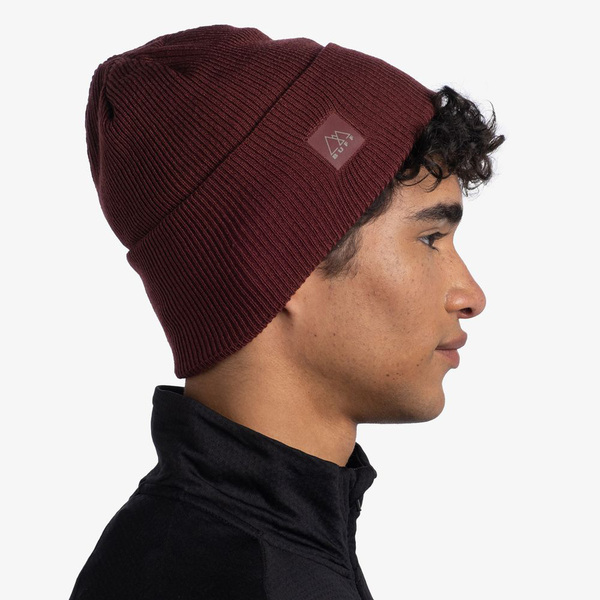  Buff Crossknit Hat Solid Mahogany (,  3)
