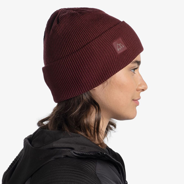  Buff Crossknit Hat Solid Mahogany (,  5)