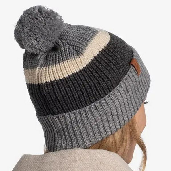 Шапка Buff Knitted&Fleece Hat Elon Ash (вид 1) Шапка Buff Knitted&Fleece Hat Elon Ash (фото, вид 1)