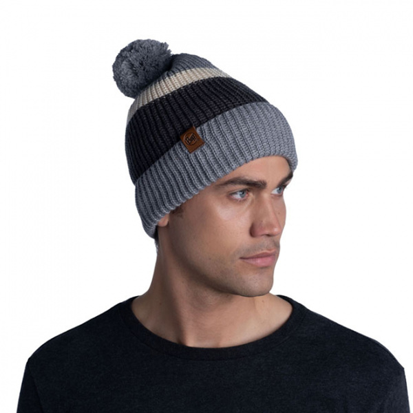 Шапка Buff Knitted&Fleece Hat Elon Ash (вид 3) Шапка Buff Knitted&Fleece Hat Elon Ash (фото, вид 3)