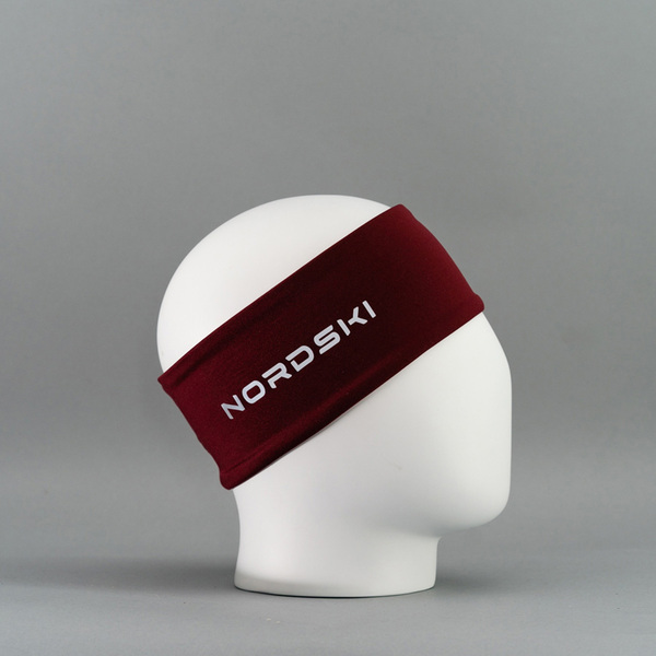 Повязка NordSki Warm бордо (вид 2) Повязка NordSki Warm бордо (фото, вид 2)
