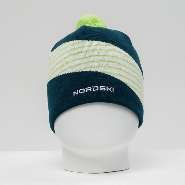 Шапка NordSki Line син/лайм (вид 1) Шапка NordSki Line син/лайм (фото, вид 1)