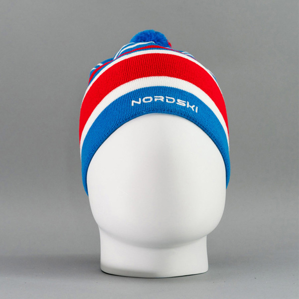 Шапка NordSki Bright Rus синий (вид 1) Шапка NordSki Bright Rus синий (фото, вид 1)