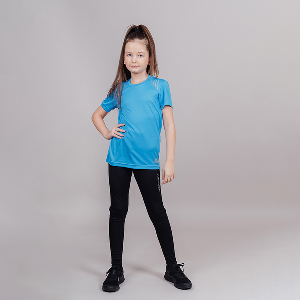 Футболка NordSki JR Run детская Blue (вид 1) Футболка NordSki JR Run детская Blue (фото, вид 1)