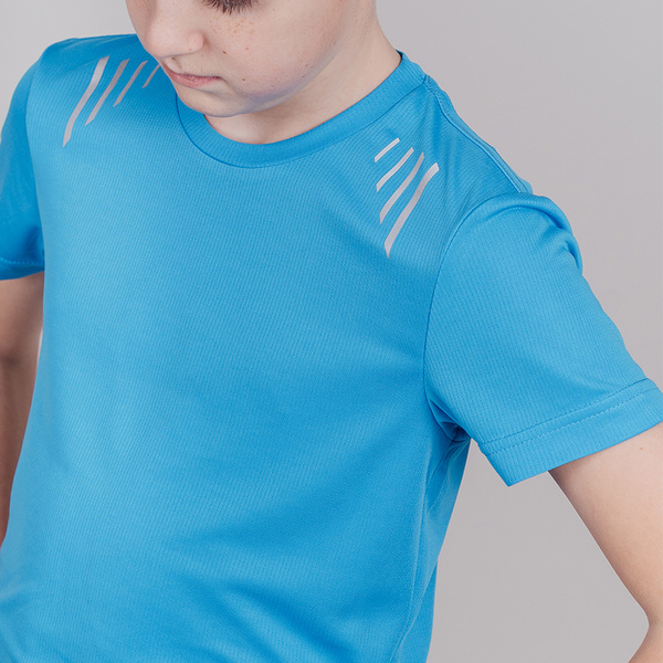 Футболка NordSki JR Run детская Blue (вид 3) Футболка NordSki JR Run детская Blue (фото, вид 3)