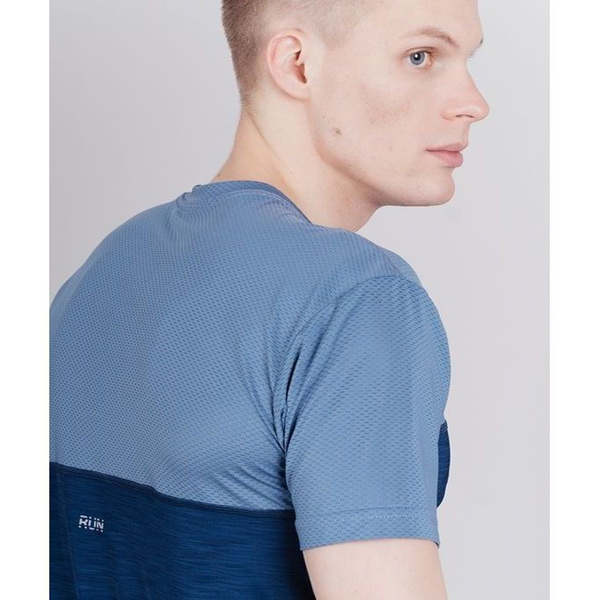 Футболка NordSki M Pro Energy мужская Arctic/Blue (вид 3) Футболка NordSki M Pro Energy мужская Arctic/Blue (фото, вид 3)