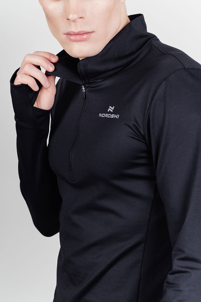 Лонгслив NordSki M Warm мужской Black (вид 4) Лонгслив NordSki M Warm мужской Black (фото, вид 4)