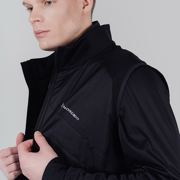 Жилет NordSki M Hybrid мужской черный (вид 2) Жилет NordSki M Hybrid мужской черный (фото, вид 2)