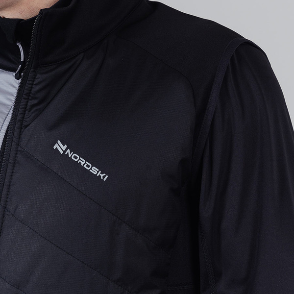 Жилет NordSki M Hybrid мужской черный (вид 3) Жилет NordSki M Hybrid мужской черный (фото, вид 3)