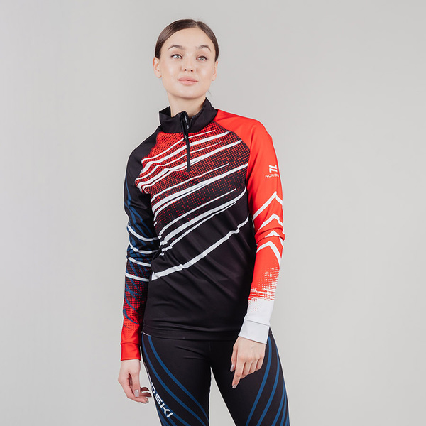 Комбинезон лыжный NordSki Pro черн/красный (вид 2) Комбинезон лыжный NordSki Pro черн/красный (фото, вид 2)