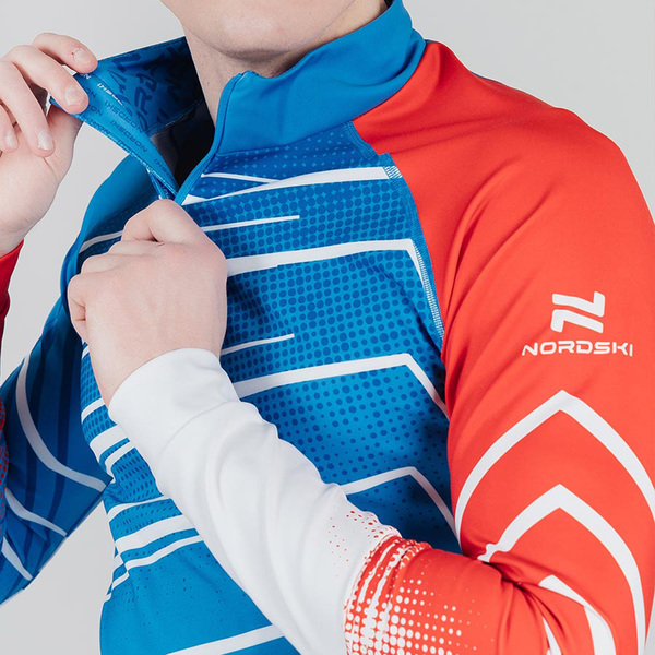 Комбинезон лыжный NordSki Pro Rus синий (вид 3) Комбинезон лыжный NordSki Pro Rus синий (фото, вид 3)