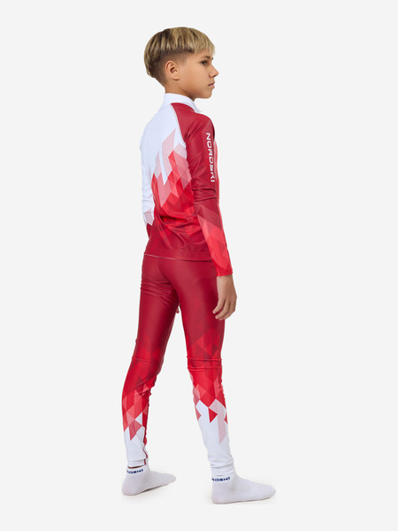 Комбинезон лыжный NordSki JR Race детский красн/белый (вид 2) Комбинезон лыжный NordSki JR Race детский красн/белый (фото, вид 2)
