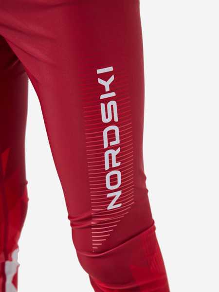 Комбинезон лыжный NordSki JR Race детский красн/белый (вид 7) Комбинезон лыжный NordSki JR Race детский красн/белый (фото, вид 7)