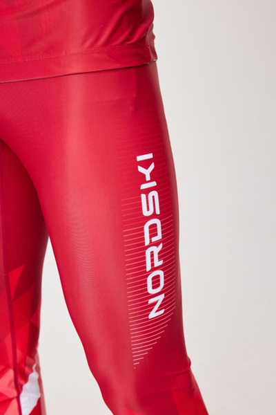 Комбинезон лыжный NordSki Race красн/белый (вид 3) Комбинезон лыжный NordSki Race красн/белый (фото, вид 3)