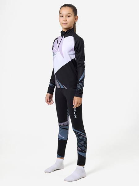 Комбинезон лыжный NordSki JR Heat детский черн/лаванда (вид 2) Комбинезон лыжный NordSki JR Heat детский черн/лаванда (фото, вид 2)