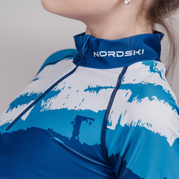 Комбинезон лыжный NordSki JR Premium Rus детский синий (вид 4) Комбинезон лыжный NordSki JR Premium Rus детский синий (фото, вид 4)