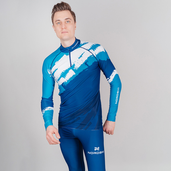 Комбинезон лыжный NordSki Premium синий (вид 1) Комбинезон лыжный NordSki Premium синий (фото, вид 1)