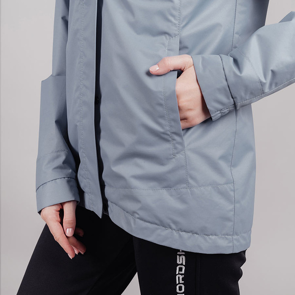 Куртка Ветрозащитная NordSki W Storm женская серый (вид 4) Куртка Ветрозащитная NordSki W Storm женская серый (фото, вид 4)