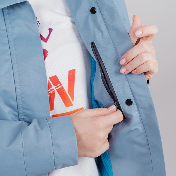 Куртка Ветрозащитная NordSki W Storm женская серый (вид 6) Куртка Ветрозащитная NordSki W Storm женская серый (фото, вид 6)