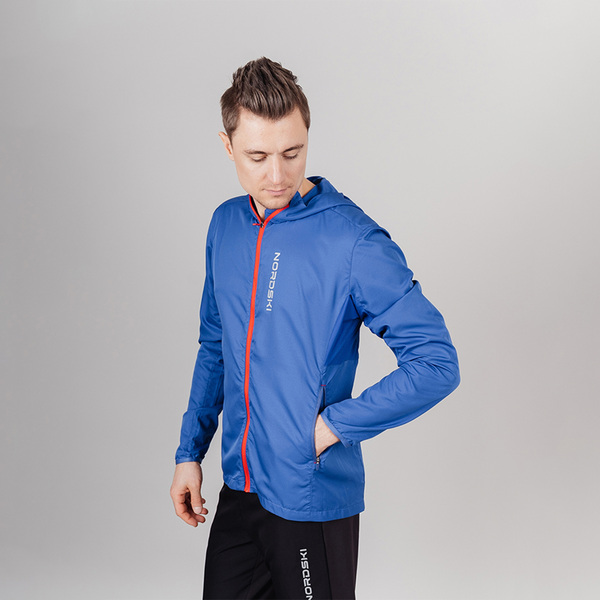 Куртка тренировочная NordSki M Run мужская Vasilek (вид 1) Куртка тренировочная NordSki M Run мужская Vasilek (фото, вид 1)