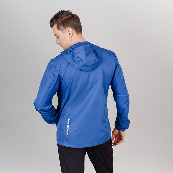 Куртка тренировочная NordSki M Run мужская Vasilek (вид 2) Куртка тренировочная NordSki M Run мужская Vasilek (фото, вид 2)