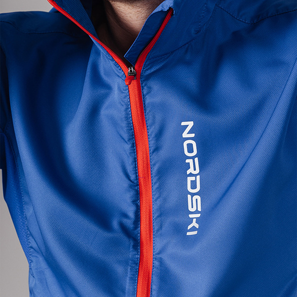 Куртка тренировочная NordSki M Run мужская Vasilek (вид 4) Куртка тренировочная NordSki M Run мужская Vasilek (фото, вид 4)