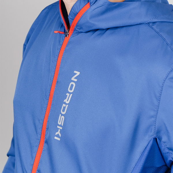Куртка тренировочная NordSki M Run мужская Vasilek (вид 5) Куртка тренировочная NordSki M Run мужская Vasilek (фото, вид 5)