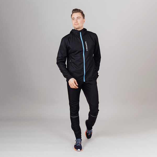 Куртка тренировочная NordSki M Run мужская черный (вид 5) Куртка тренировочная NordSki M Run мужская черный (фото, вид 5)