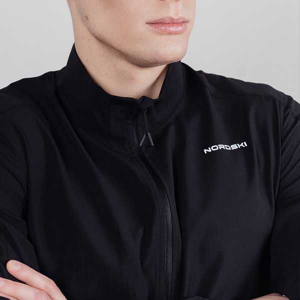 Куртка тренировочная NordSki M Light мужская Black (вид 1) Куртка тренировочная NordSki M Light мужская Black (фото, вид 1)
