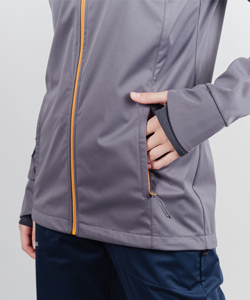 Куртка тренировочная NordSki W Warm женская Shark (вид 2) Куртка тренировочная NordSki W Warm женская Shark (фото, вид 2)