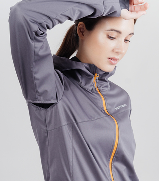 Куртка тренировочная NordSki W Warm женская Shark (вид 4) Куртка тренировочная NordSki W Warm женская Shark (фото, вид 4)