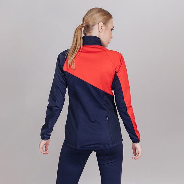 Разминочная куртка NordSki W Premium SoftShell женская т.син/красный (вид 4) Разминочная куртка NordSki W Premium SoftShell женская т.син/красный (фото, вид 4)
